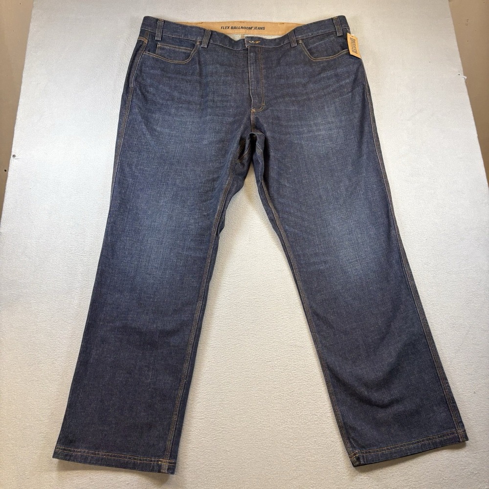 Duluth Trading DuluthFlex Ballroom Jeans Mens 48x34 Relaxed Fit NWT Dark Wash
